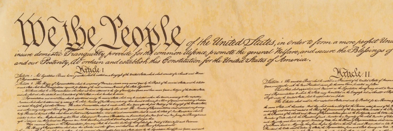 Printed copy of the Constitution